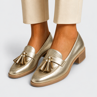 Amaia | Mocasines Dorados