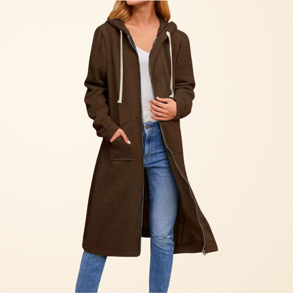Beatriz | Chaqueta de Punto Larga con Cremallera