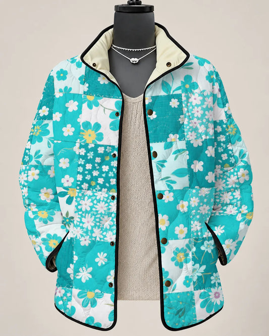 Ana Sofía | Chaqueta Acolchada Floral Patchwork de Jardín