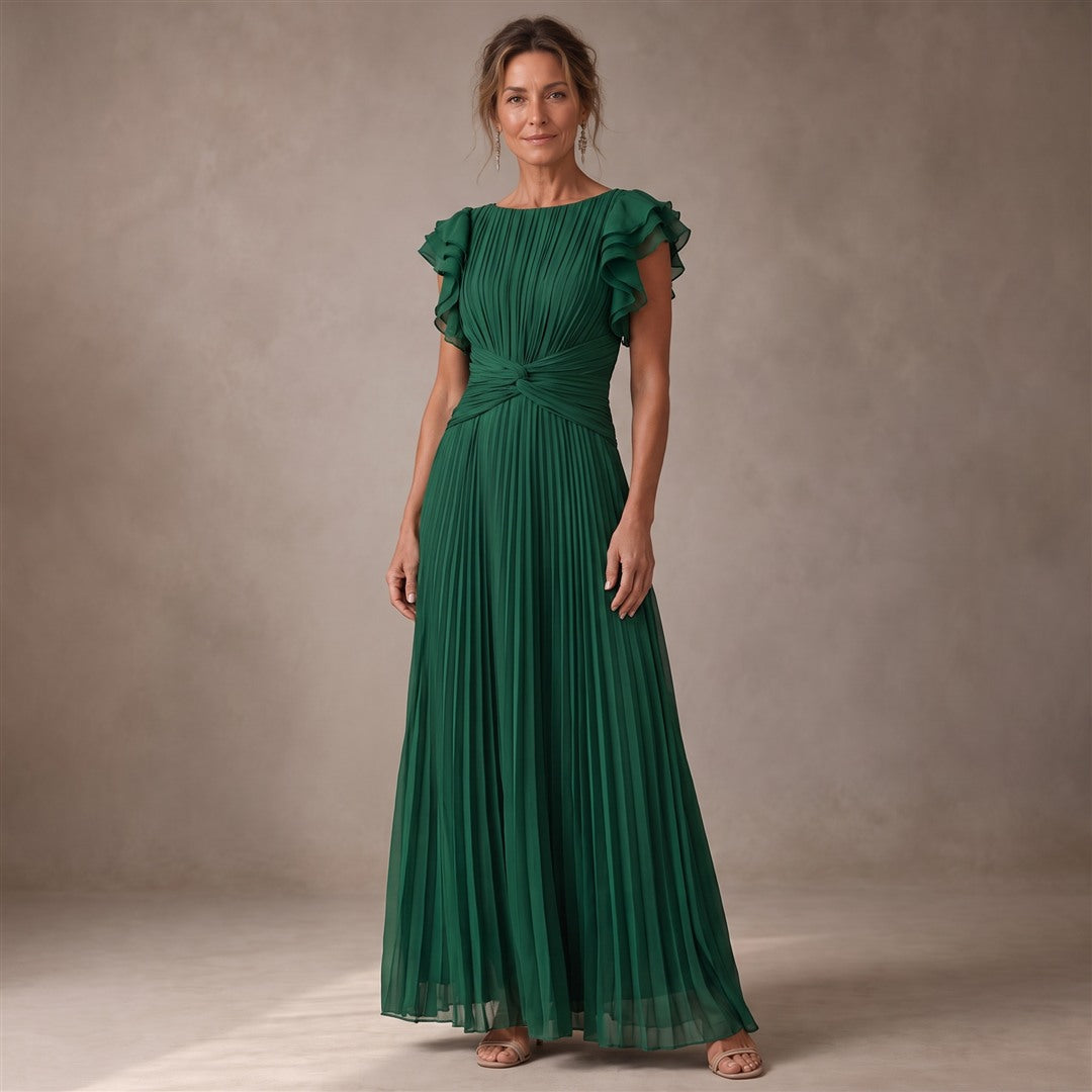 Elvira | Vestido de Noche Plisado