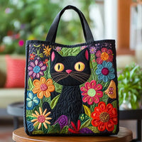 Emma | Bolso Artesanal Gato Negro Mágico