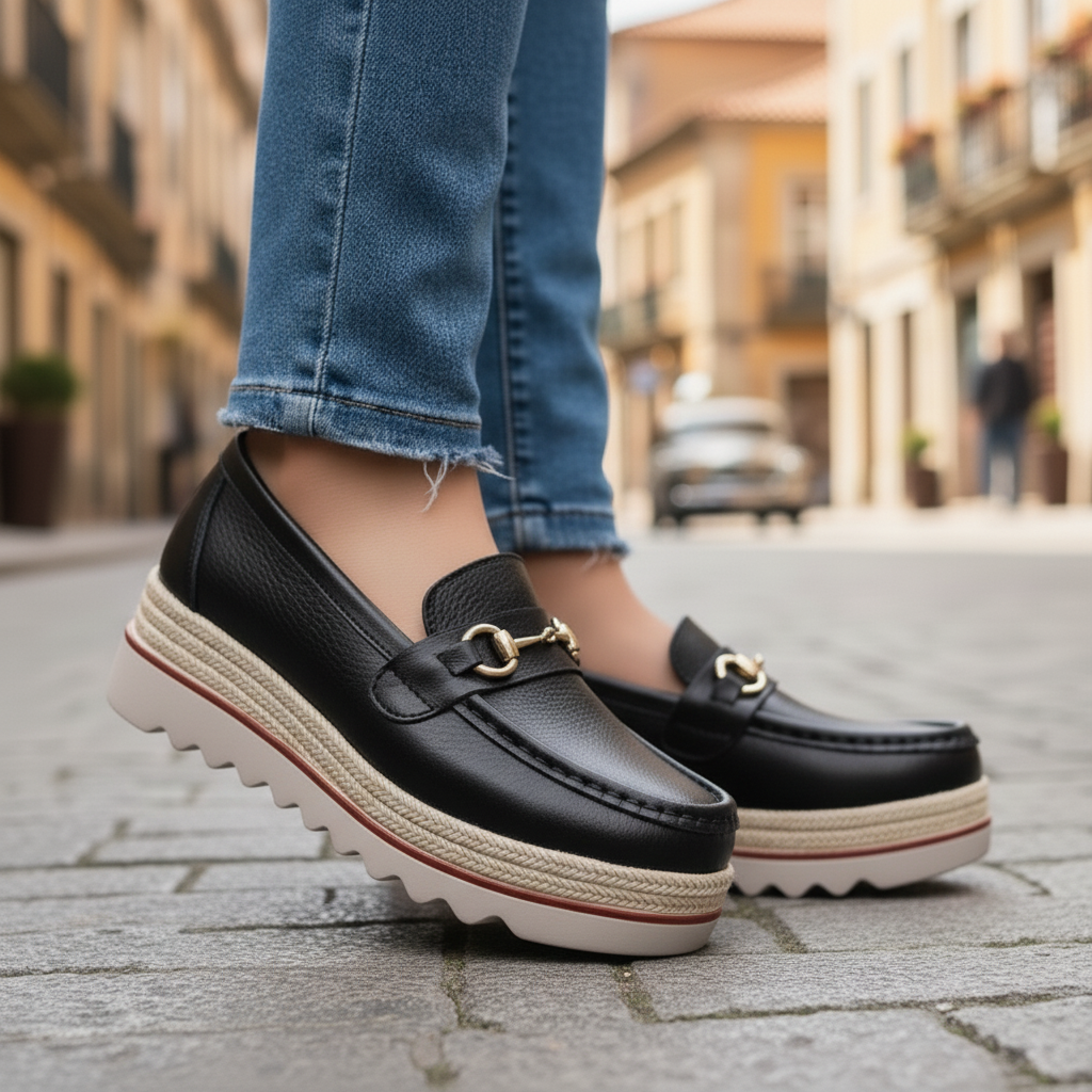 Ascensión | Mocasines Ortopédicos con Hebilla Metálica
