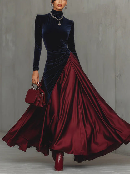 Lourdes | Vestido Largo Bicolor