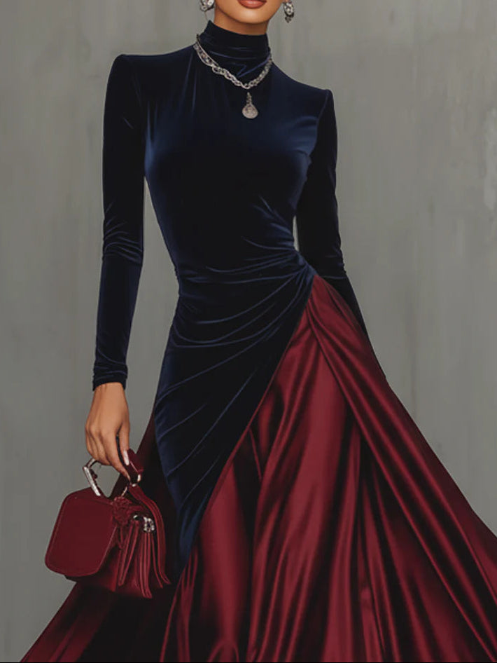 Lourdes | Vestido Largo Bicolor