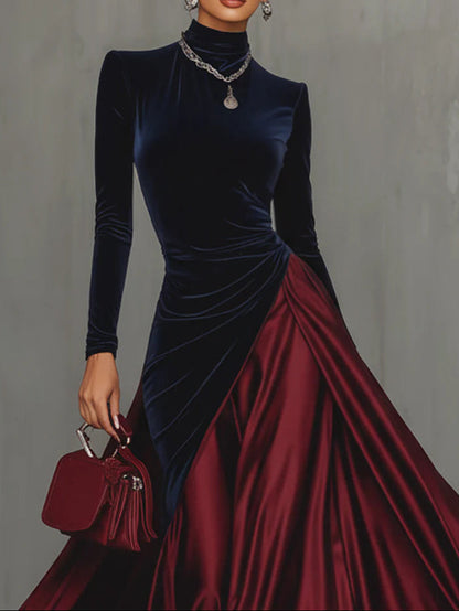 Lourdes | Vestido Largo Bicolor