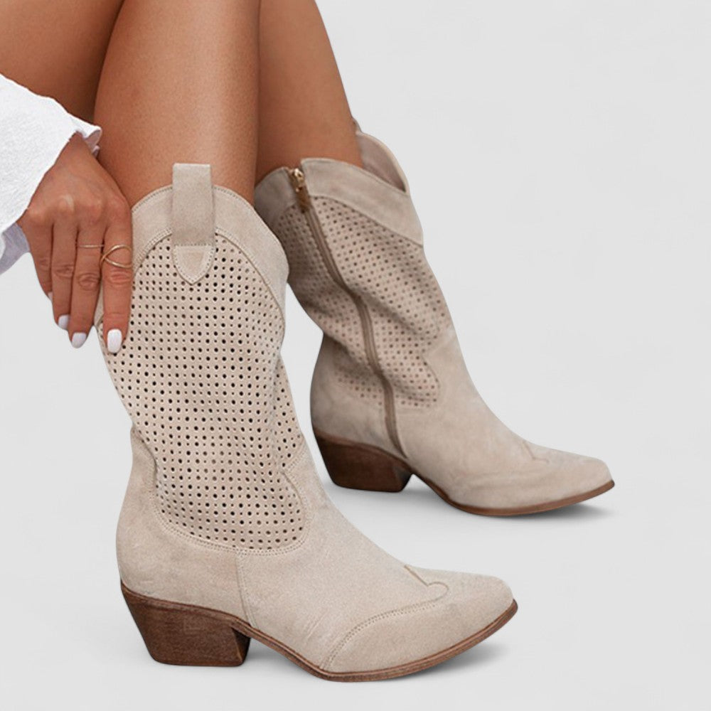 Silvia | Botas Camperas Troqueladas