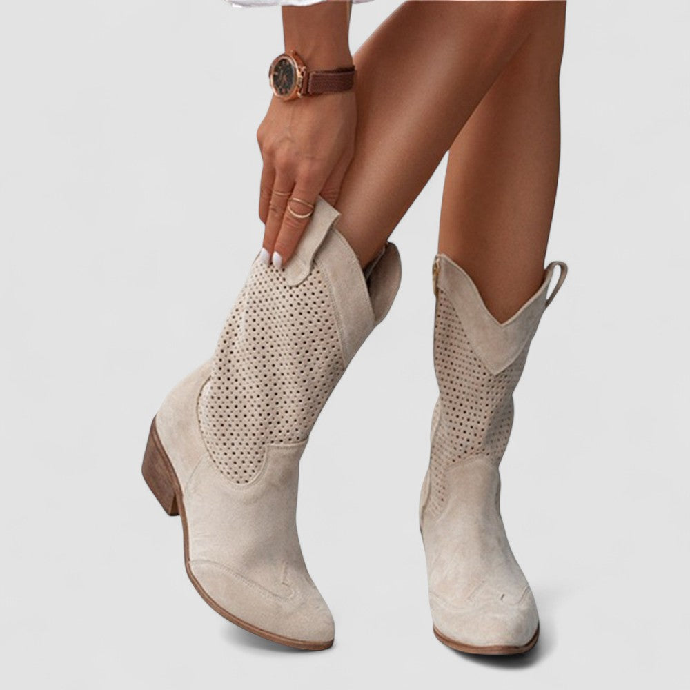 Silvia | Botas Camperas Troqueladas