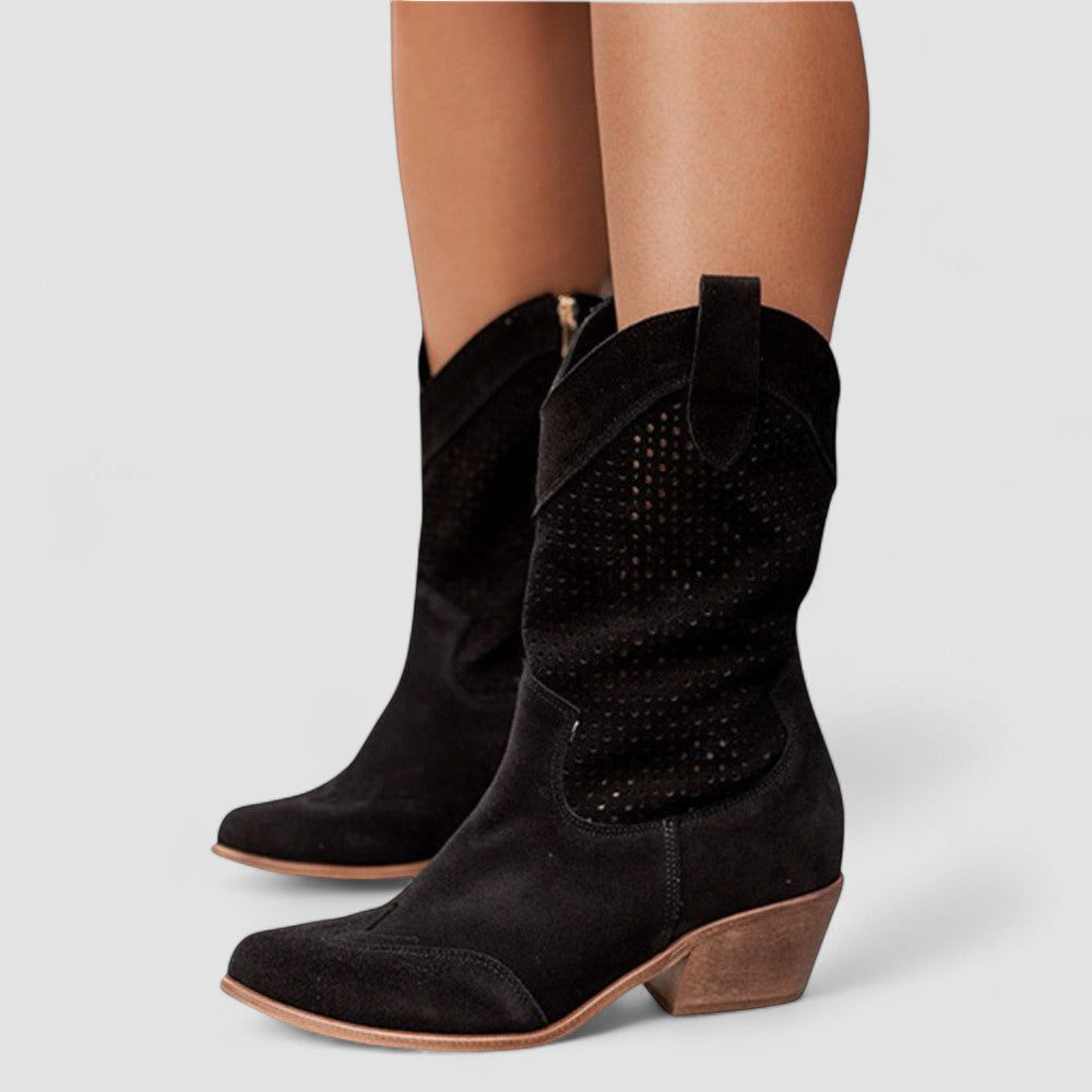 Silvia | Botas Camperas Troqueladas