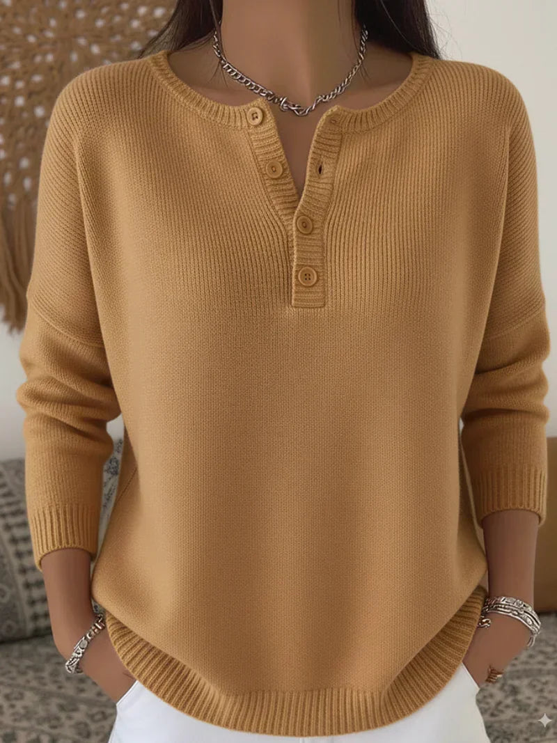 Beatriz | Jersey de Punto con Botones Henley