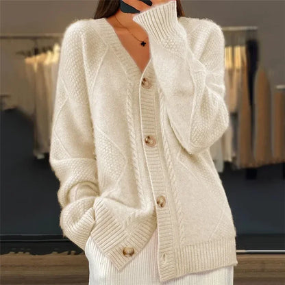 Elena | Chaqueta de Punto Suave con Botones