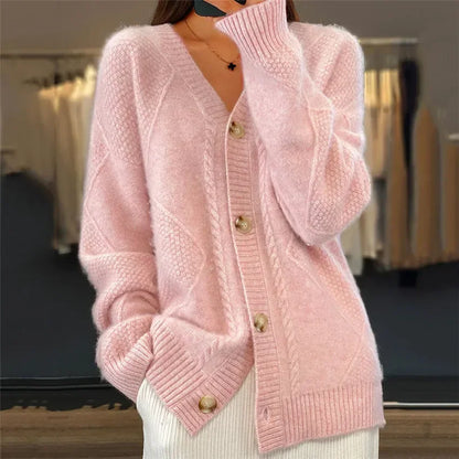 Elena | Chaqueta de Punto Suave con Botones