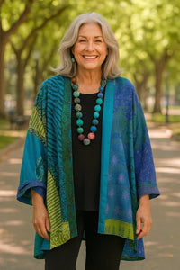 Sofía Cristina | Chaqueta de Punto Drapeada Elegante