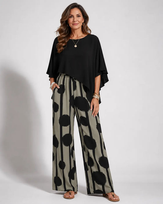 Valeriana | Conjunto Top Asimétrico y Pantalón Boho