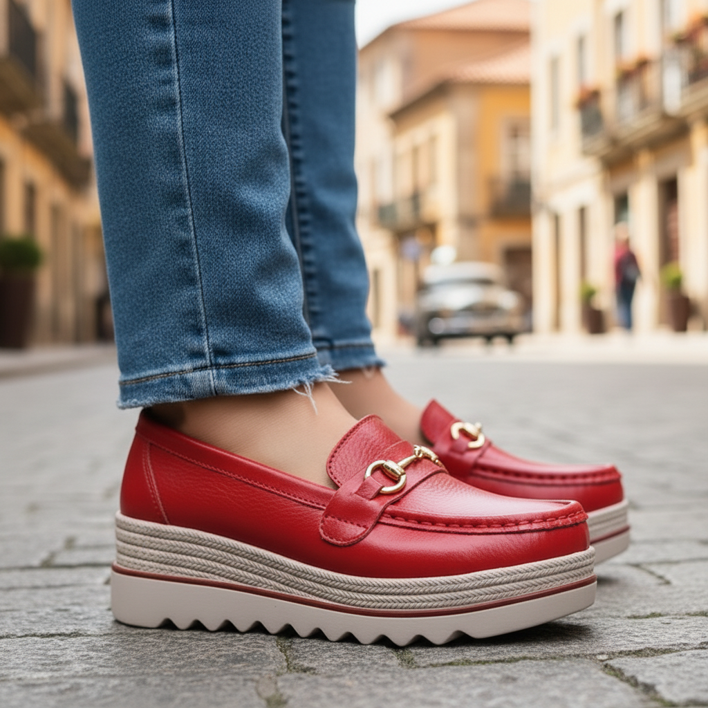 Ascensión | Mocasines Ortopédicos con Hebilla Metálica