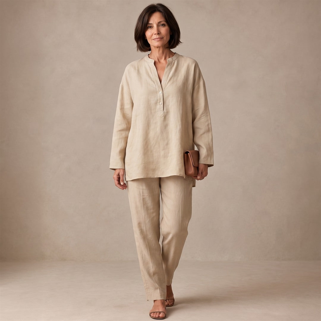Lucinda | Conjunto Casual con Cuello en V