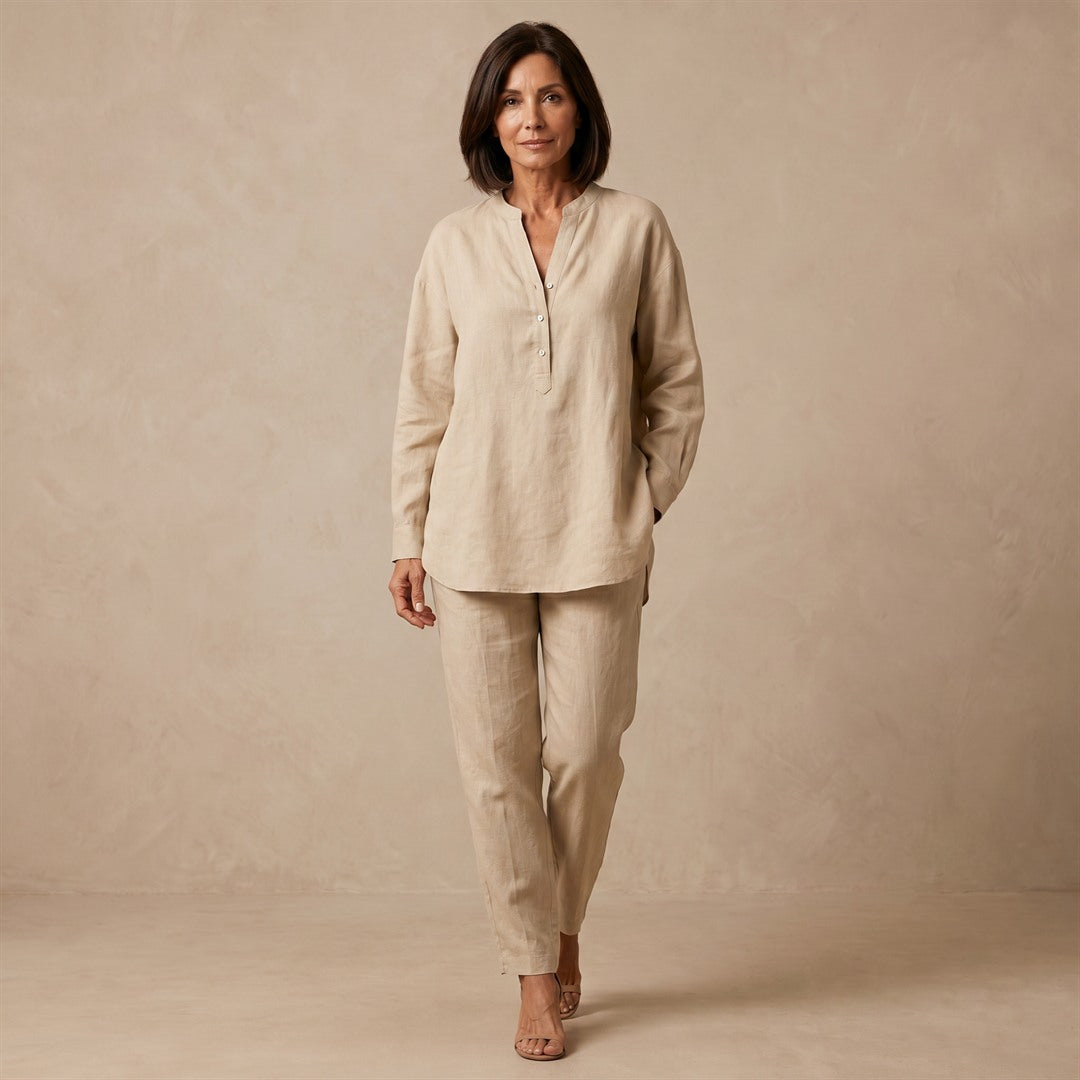 Lucinda | Conjunto Casual con Cuello en V