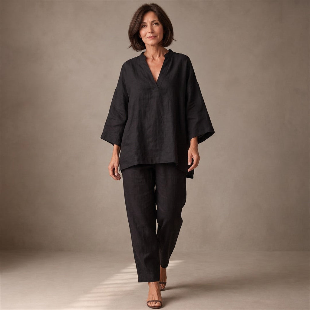 Lucinda | Conjunto Casual con Cuello en V