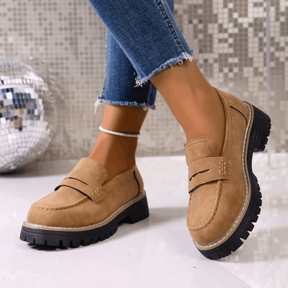 Agustina | Mocasines con Plataforma Estilo College