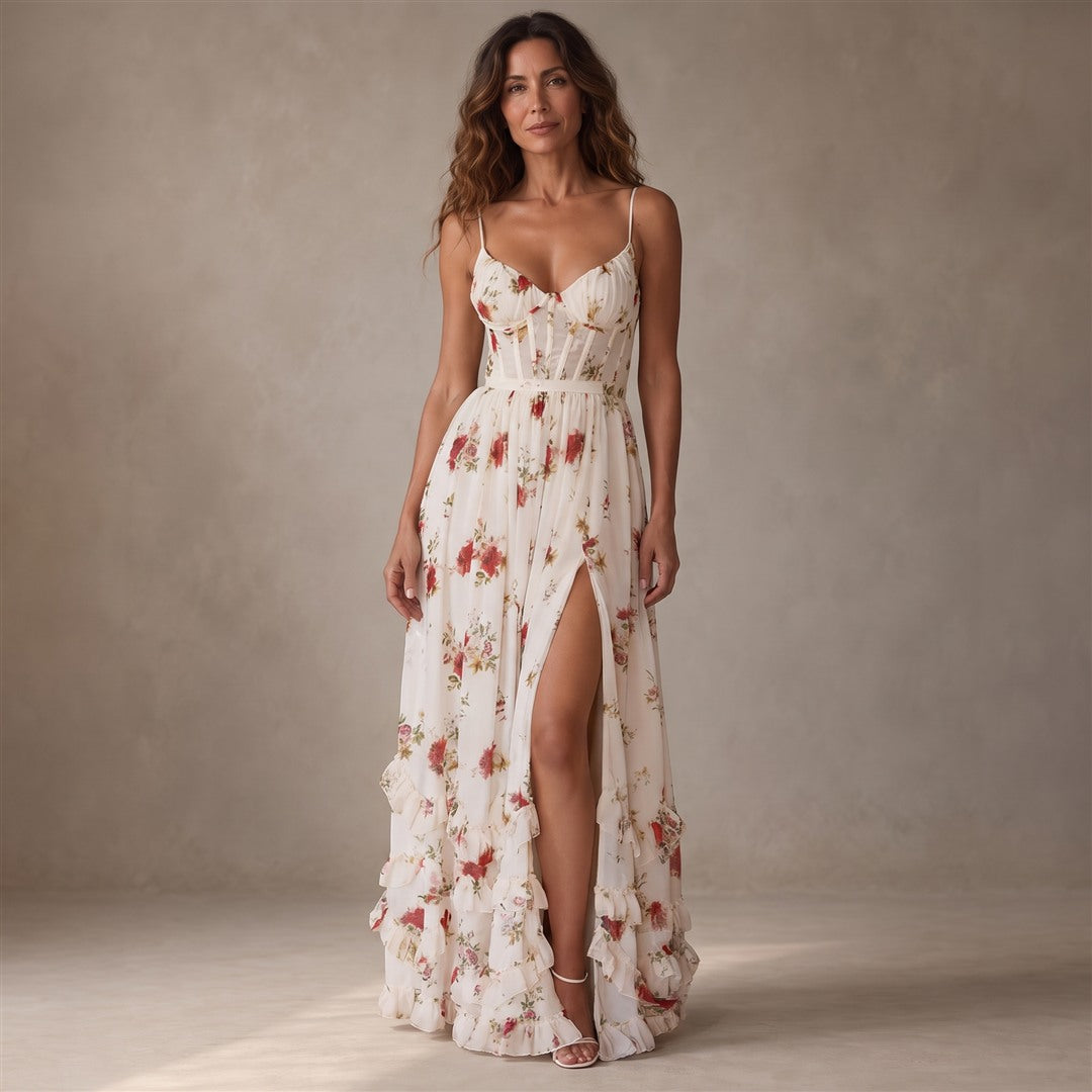 Soledad | Vestido Floral Romántico