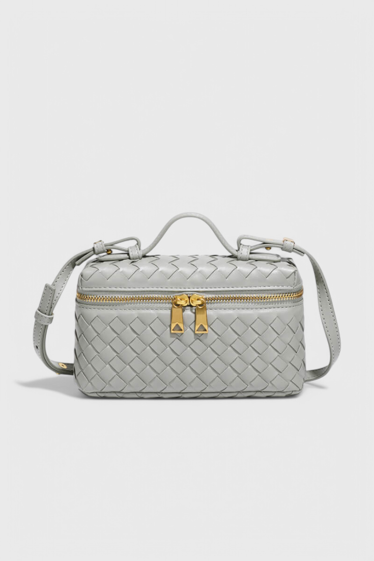 Milla Bolso Mini Woven con Accesorios Dorados