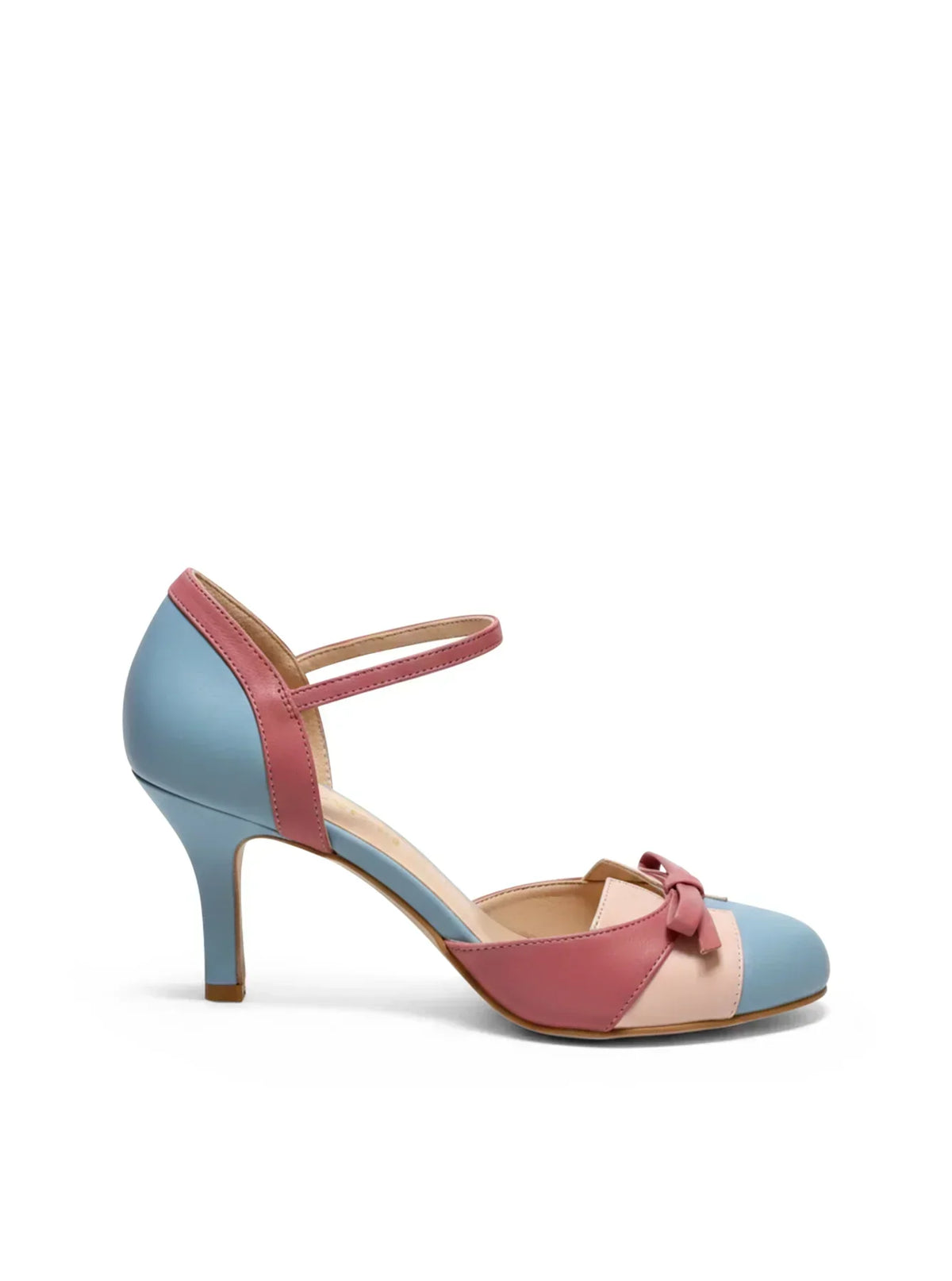 Amparo | Salones Vintage Bicolor con Lazo
