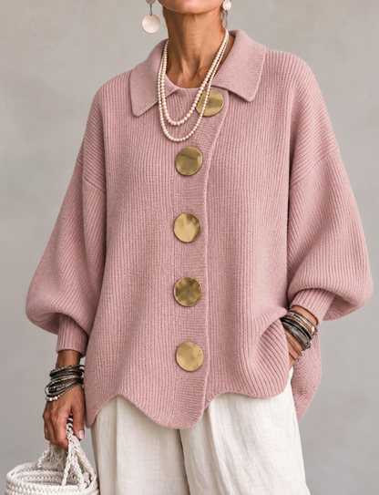 Adelaida | Chaqueta de Punto Oversize con Cuello