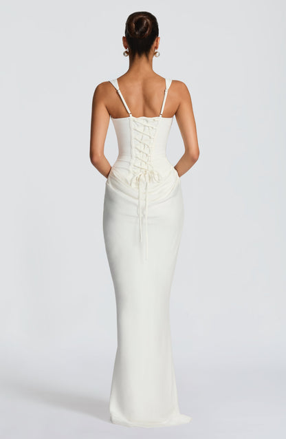 Mariví | Vestido Maxi con Escote Cuadrado