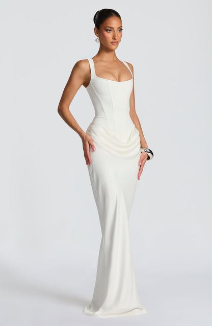Mariví | Vestido Maxi con Escote Cuadrado