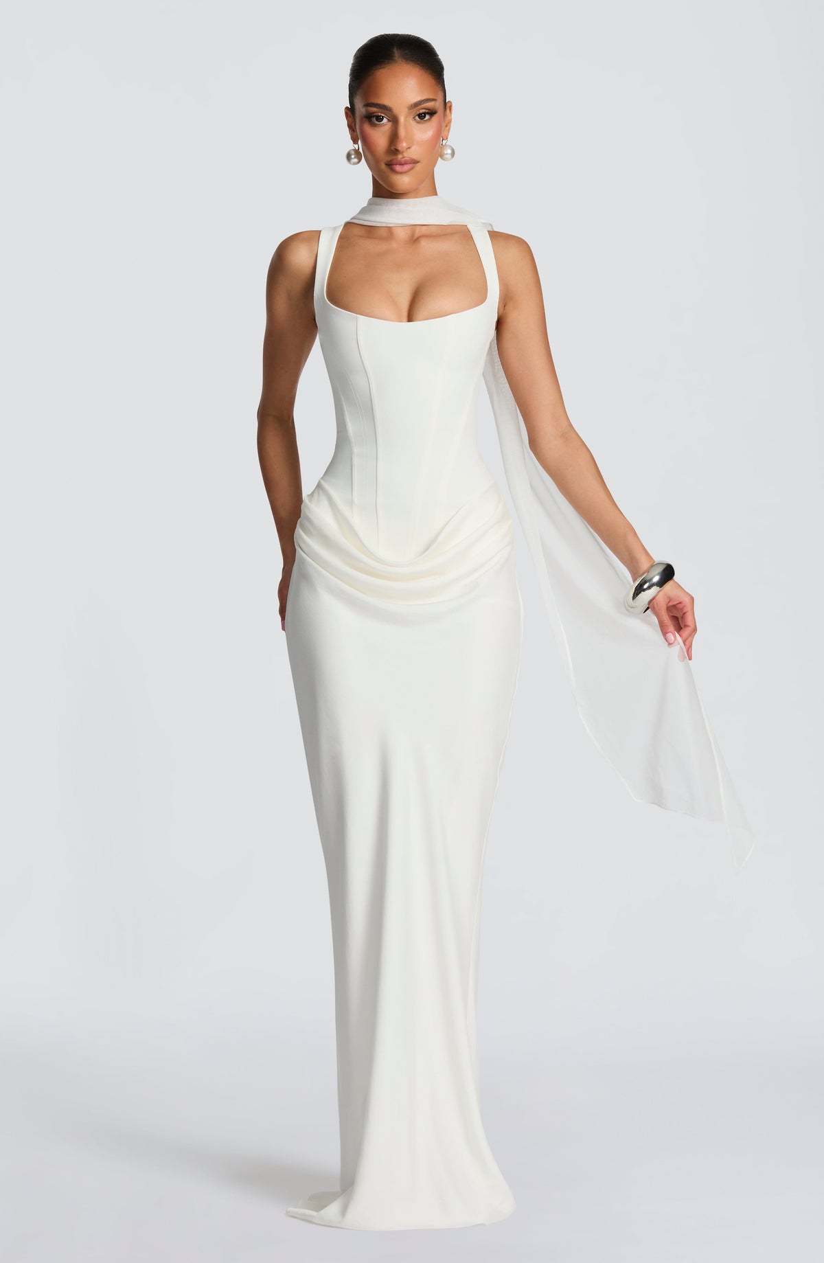 Mariví | Vestido Maxi con Escote Cuadrado