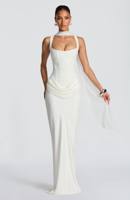 Mariví | Vestido Maxi con Escote Cuadrado