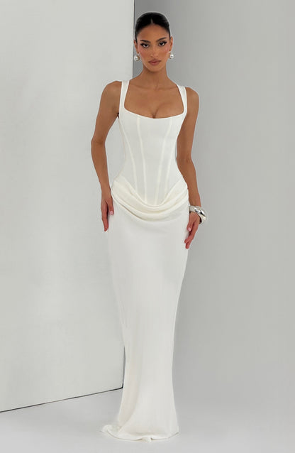 Mariví | Vestido Maxi con Escote Cuadrado