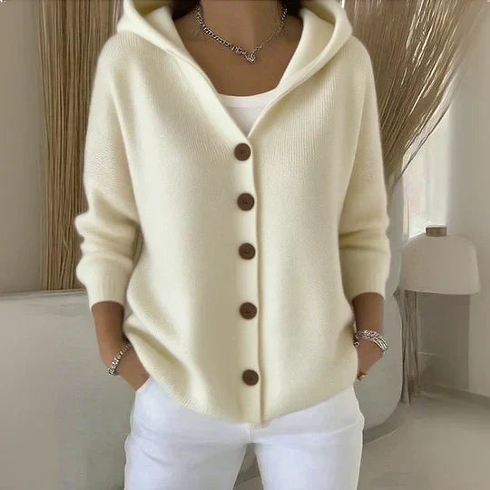 Nuria | Chaqueta de Punto con Capucha
