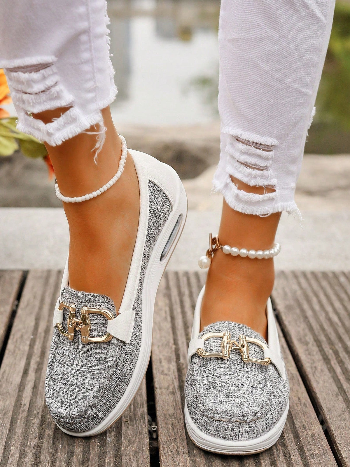 Mari Nati | Mocasines con Plataforma y Hebilla