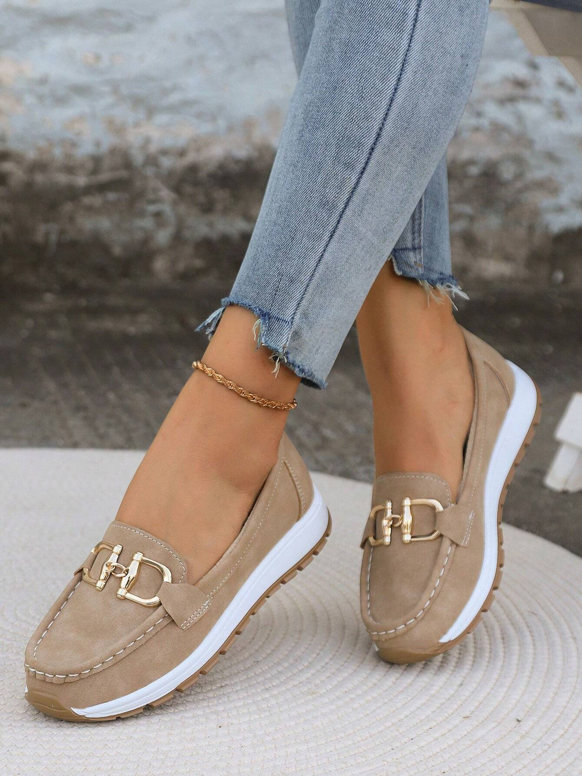 Mari Nati | Mocasines con Plataforma y Hebilla