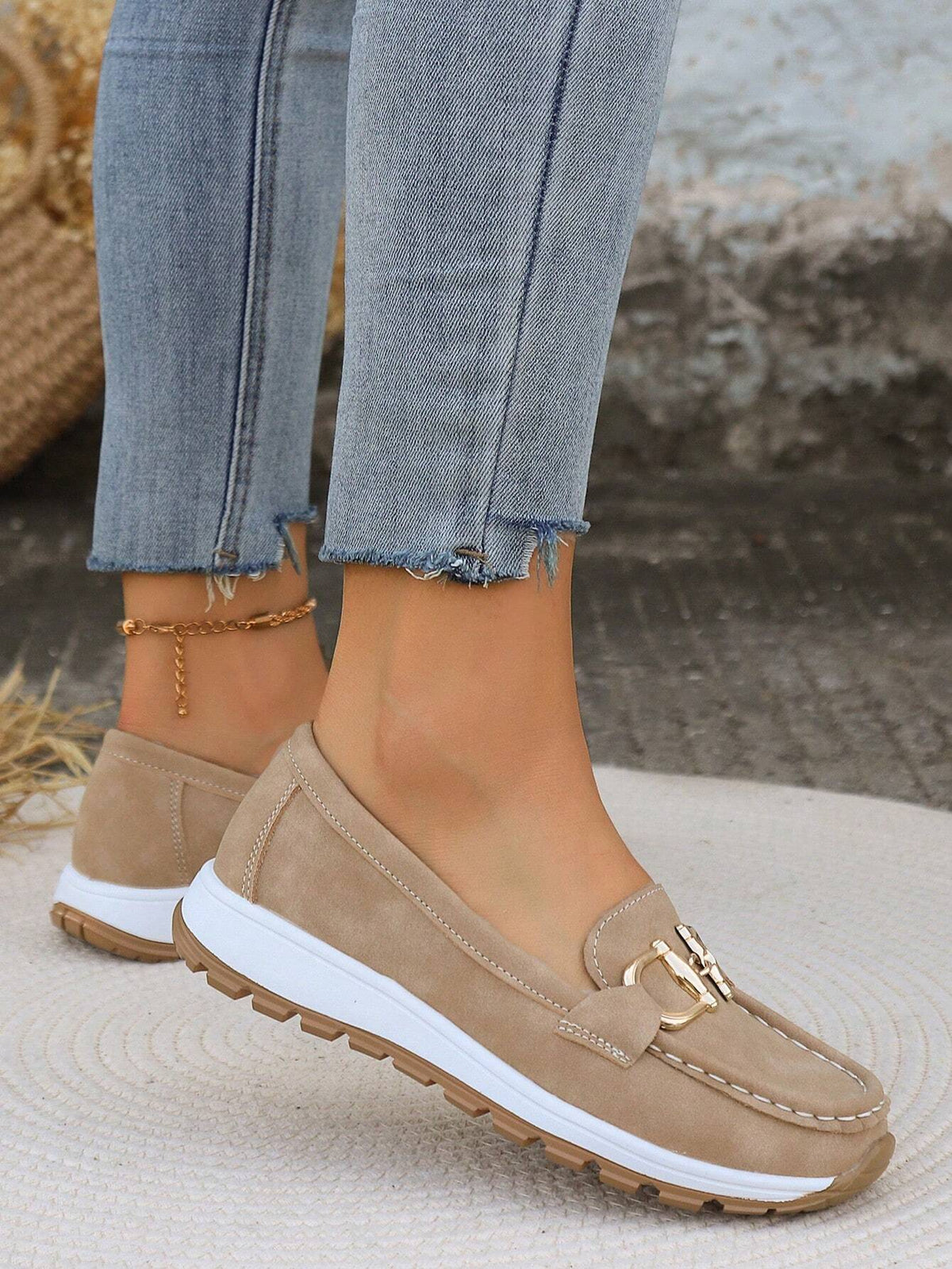Mari Nati | Mocasines con Plataforma y Hebilla