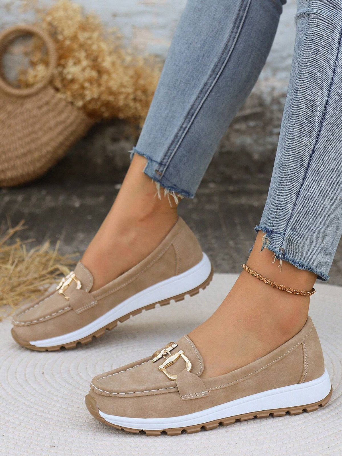 Mari Nati | Mocasines con Plataforma y Hebilla