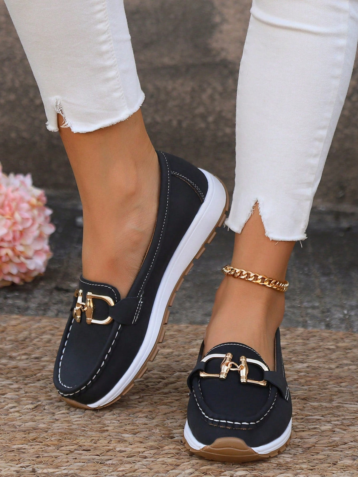 Mari Nati | Mocasines con Plataforma y Hebilla