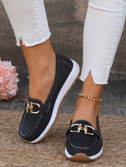 Nieves | Mocasines con Plataforma y Hebilla