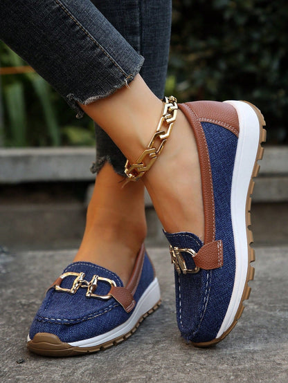 Nieves | Mocasines con Plataforma y Hebilla