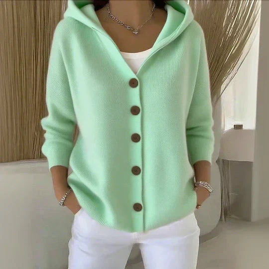Nuria | Chaqueta de Punto con Capucha