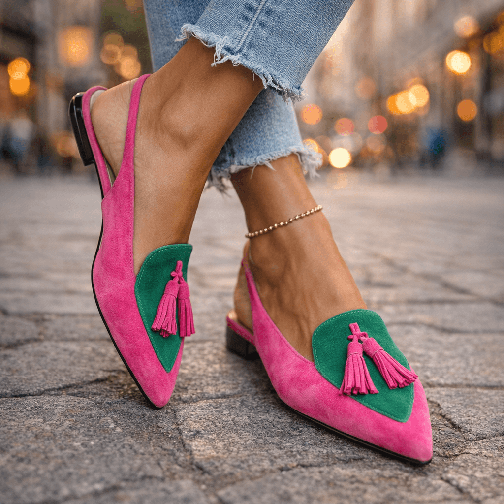 Juana Rosa | Sandalias con Tiras y Flecos