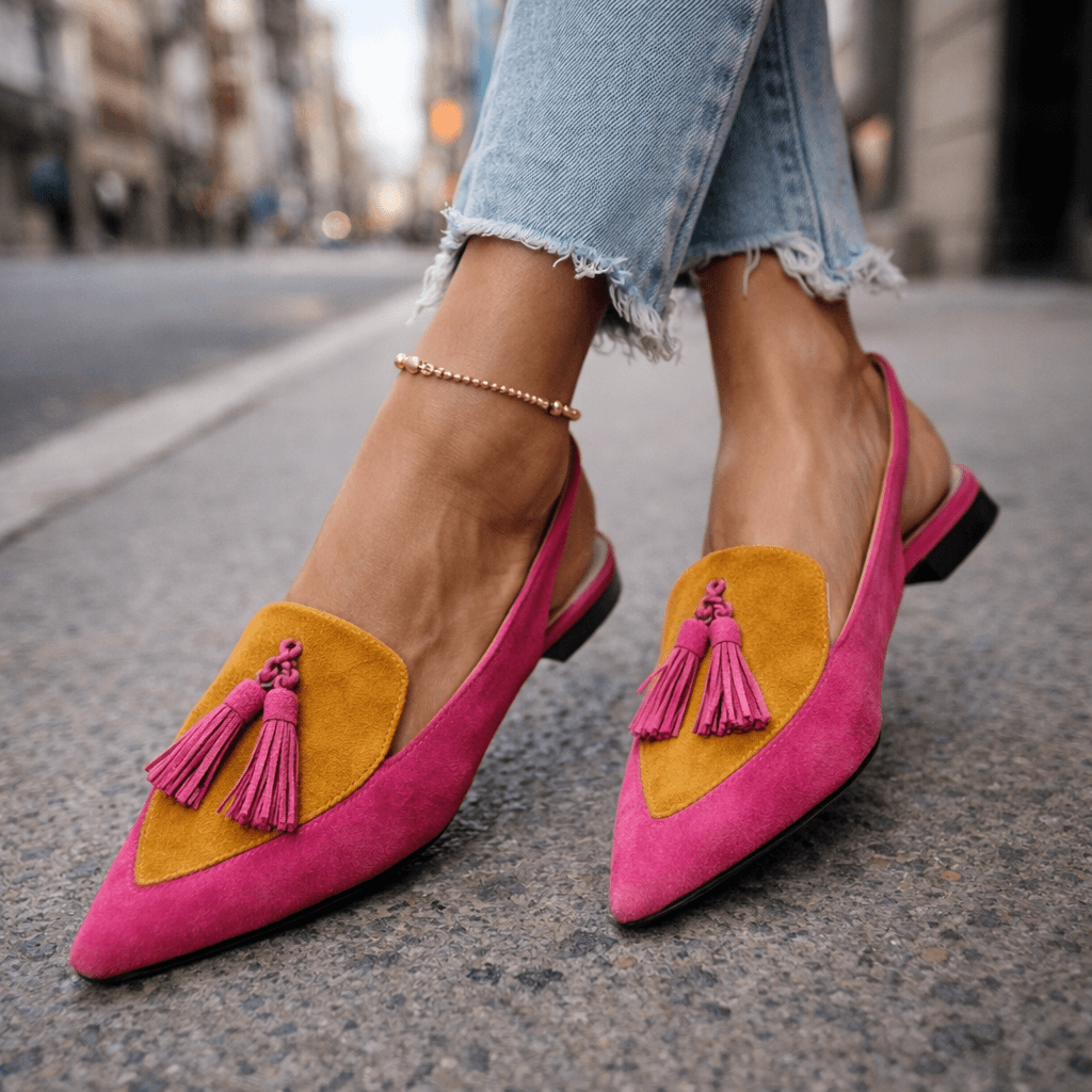 Juana Rosa | Sandalias con Tiras y Flecos