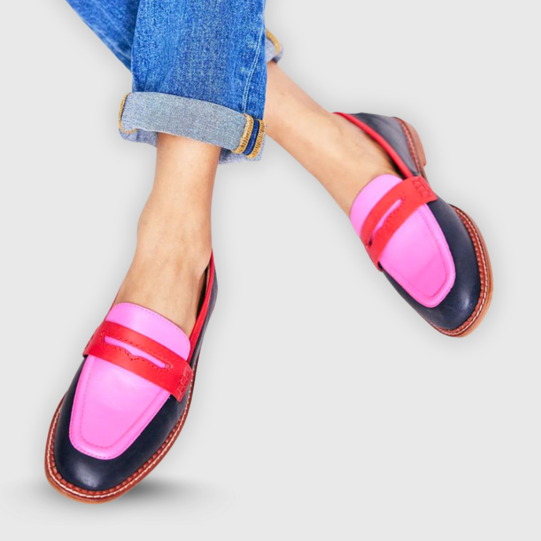 Rosa Carmen | Mocasines en Colores Contrastados