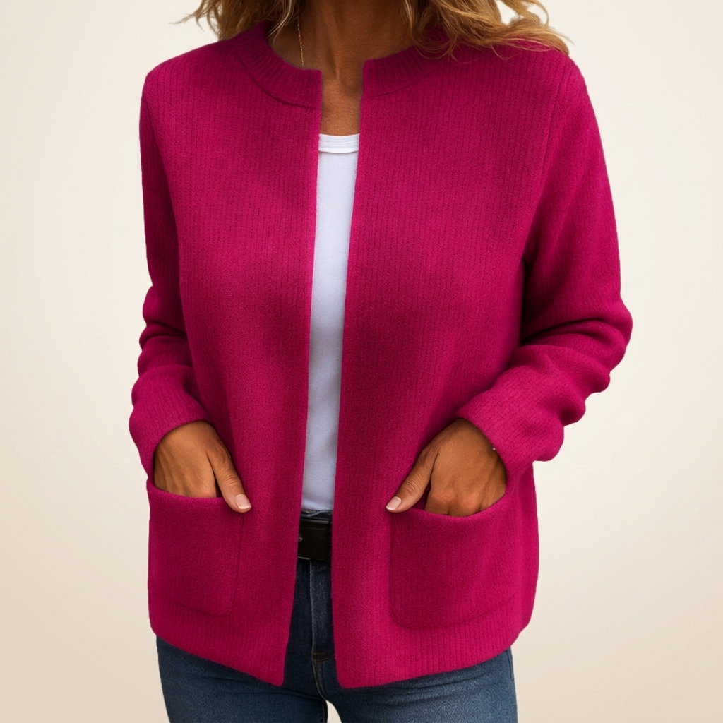 Isabel Teresa | Chaqueta de Punto Suave con Cremallera