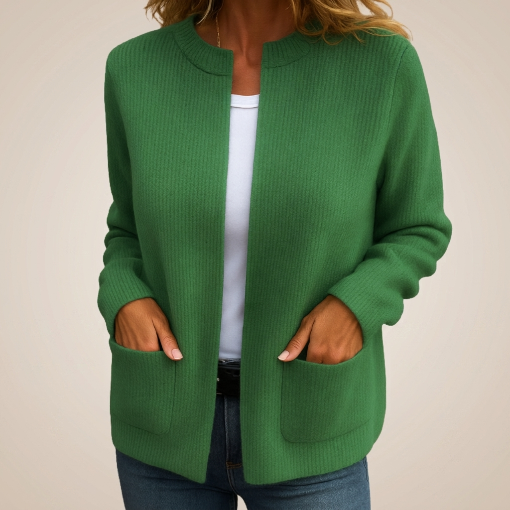 Isabel Teresa | Chaqueta de Punto Suave con Cremallera