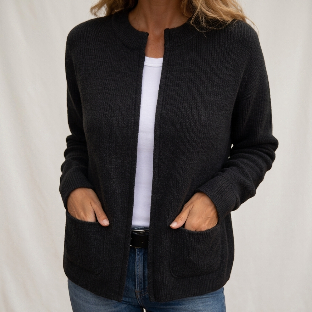 Isabel Teresa | Chaqueta de Punto Suave con Cremallera
