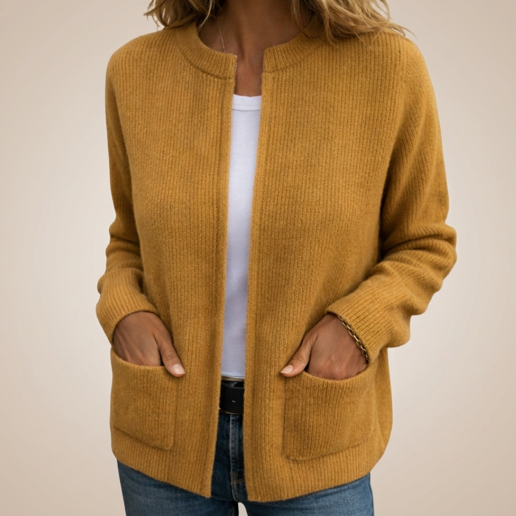Isabel Teresa | Chaqueta de Punto Suave con Cremallera