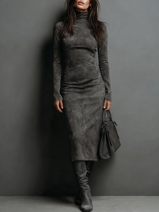 Mariló | Vestido Midi Marrón