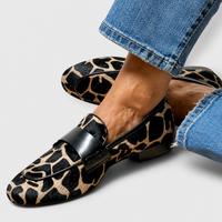 Carmen Cristina | Mocasines con Estampado de Leopardo