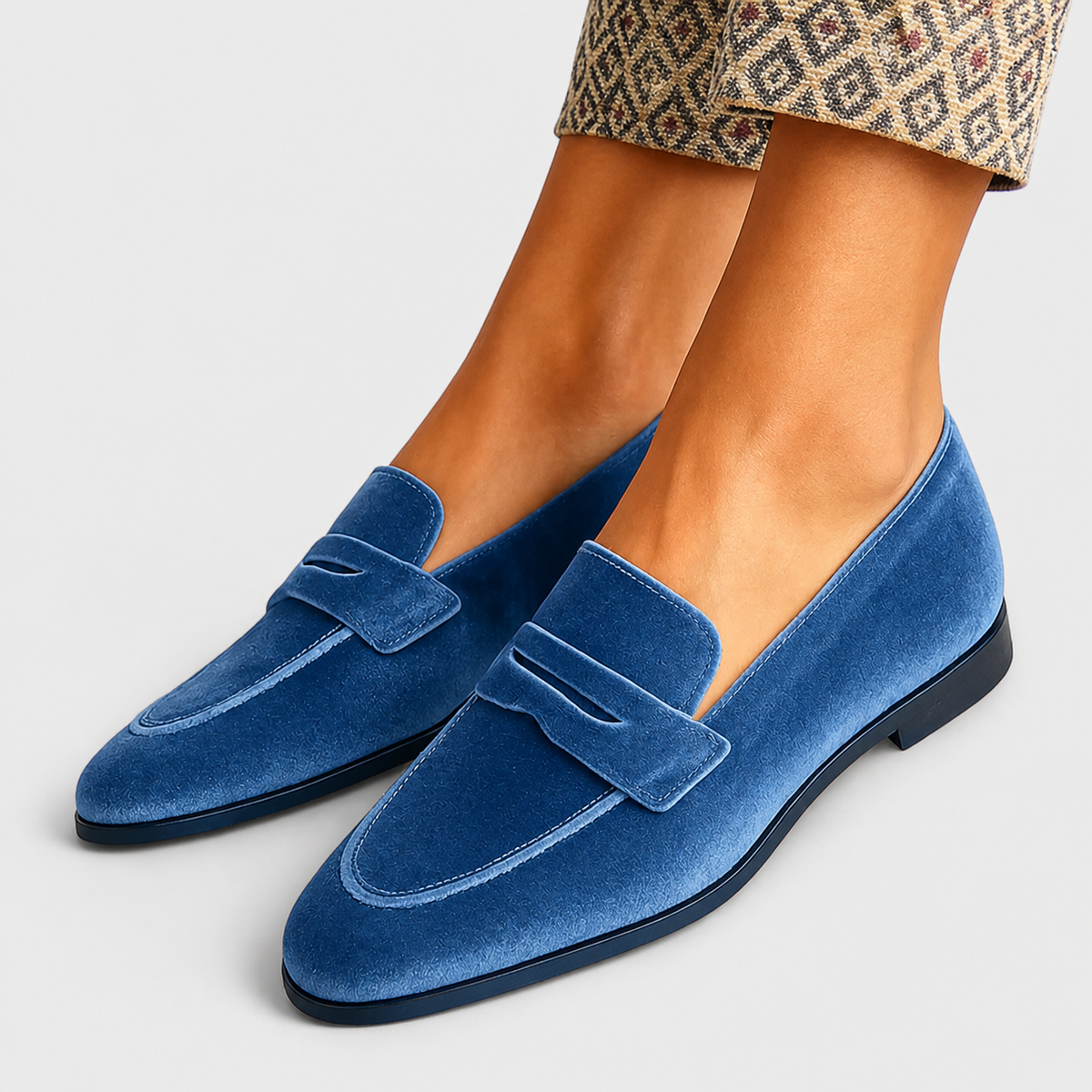 Carmen Isabel | Mocasines Efecto Terciopelo